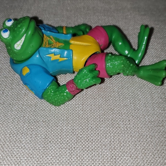 ⭐️VINTAGE⭐️ 1989 TMNT Genghis Frog Action Figure - Picture 4 of 11